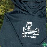 Hooded sweatshirt - Life is Sweet - Black - (Youth)
